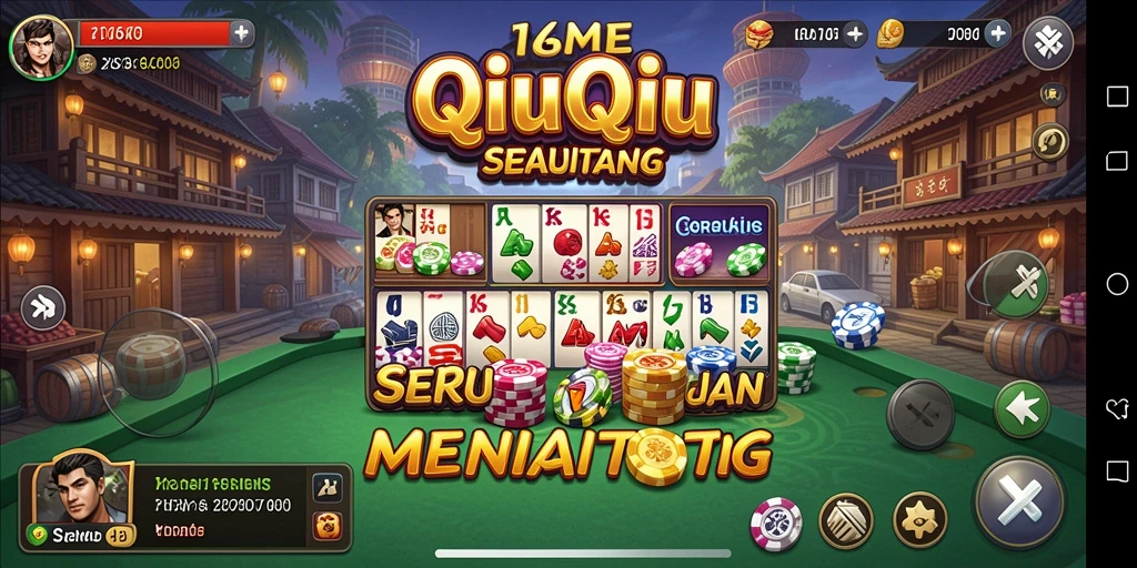 Tampilan gameplay QiuQiu yang menegangkan di 116X.