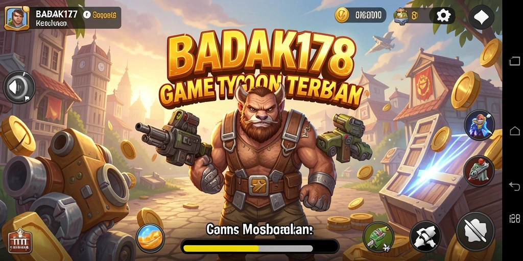 Gameplay seru BADAK178 yang menunjukkan manajemen bisnis yang menyenangkan.
