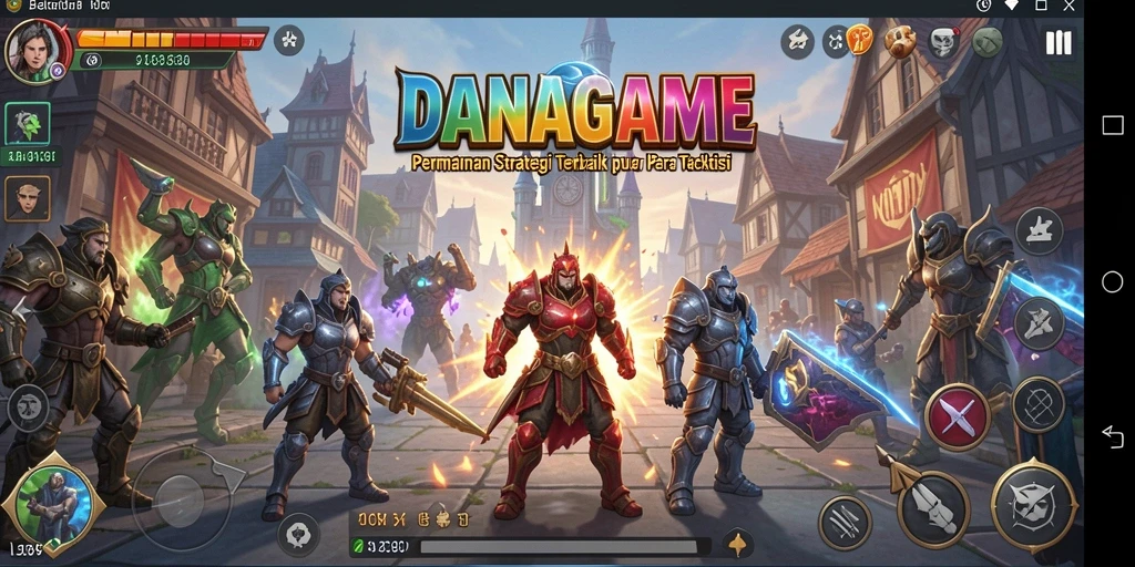 Tampilan gameplay intens dan mendebarkan di DANAGAME.