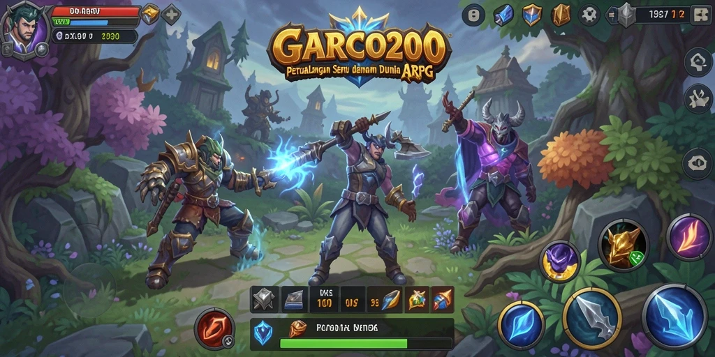 Tampilan gameplay seru dalam dunia ARPG GARCO200.
