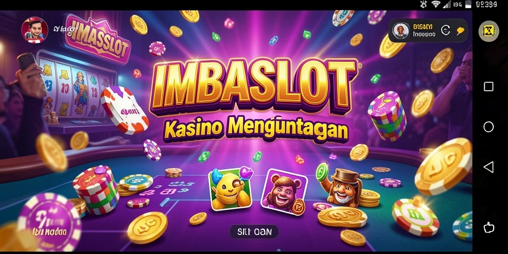 Screenshot gameplay <strong>IMBASLOT</strong> menunjukkan suasana Kasino yang mendebarkan.