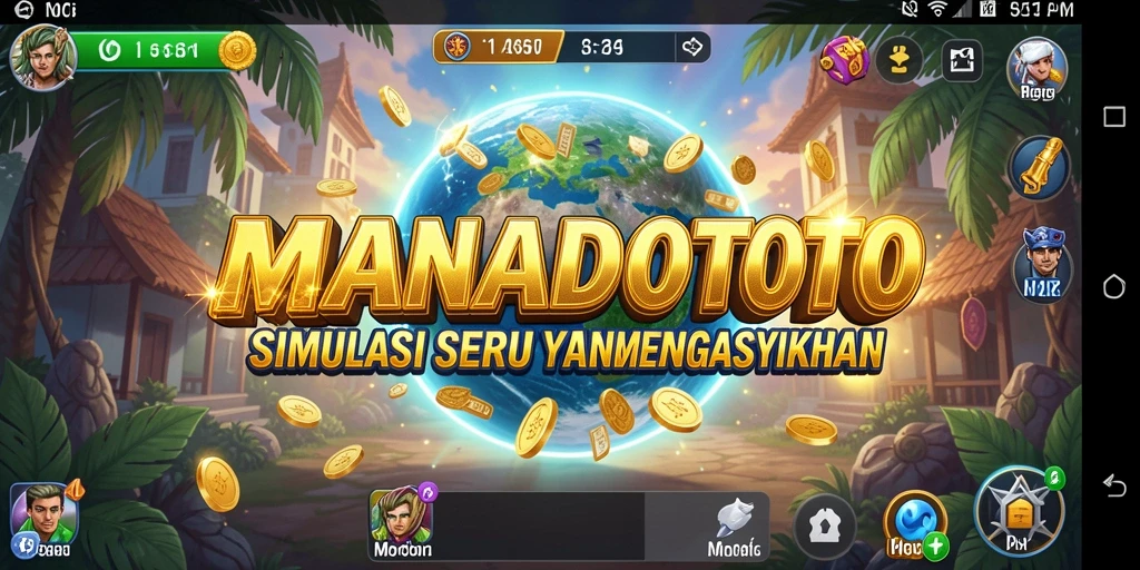 Tampilan gameplay menarik dalam MANADOTOTO yang menggambarkan simulasi interaktif.
