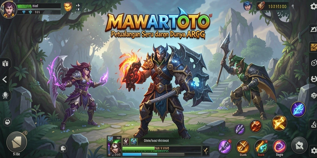 Screenshots menampilkan gameplay seru di dunia fantasi MAWARTOTO.