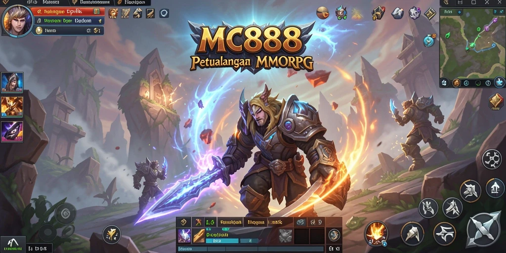 Tampilan gameplay seru dalam MC888 dengan petualangan MMORPG yang mendebarkan.