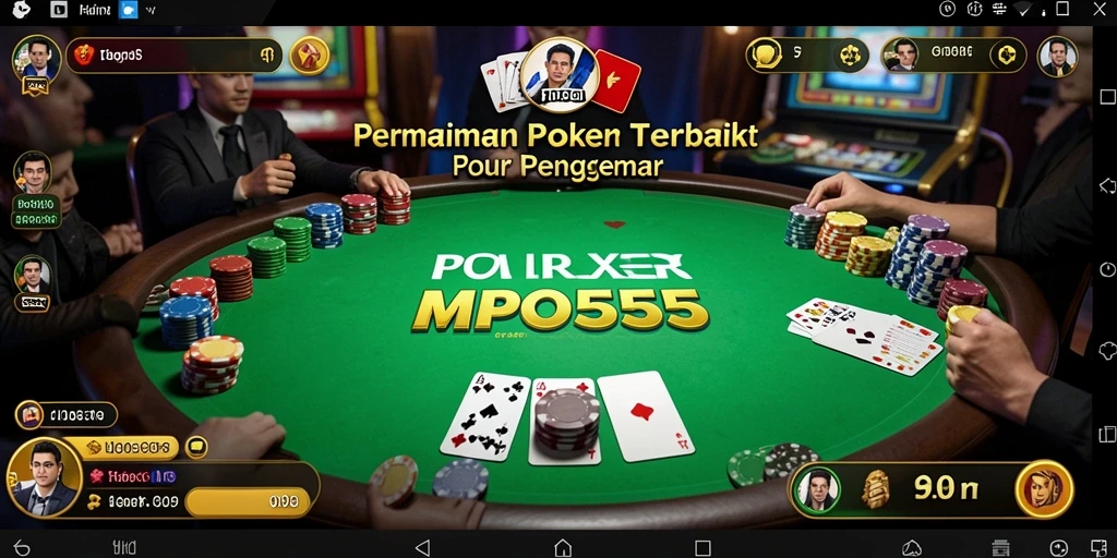 Gameplay Poker seru dalam MPO555 dengan grafik yang menarik.