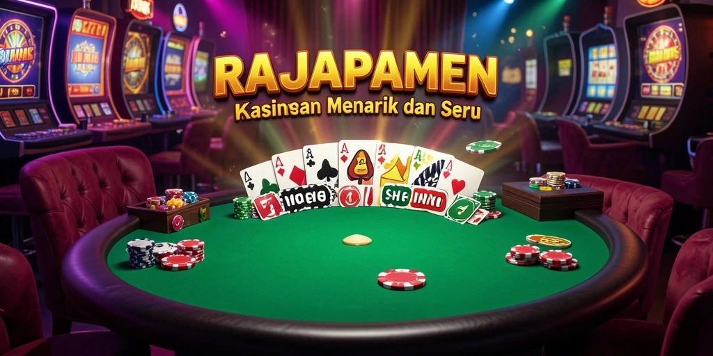 Tampilan interaktif gameplay Kasino yang menarik di RAJAPAMEN.