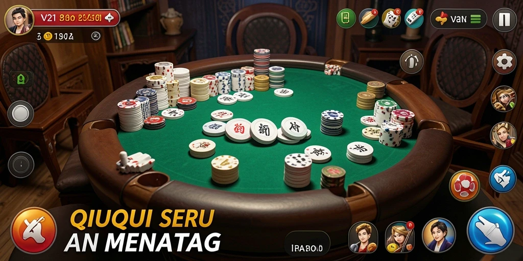Screenshot gameplay QiuQiu yang menarik di V21.